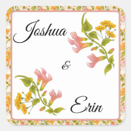 ビクトリアンミーツ - 結婚祝いのタグ スクエアシール