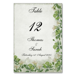 ビクトリアンミードウウェディング招待状 テーブルナンバー