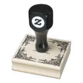 ビクトリアンライブラリからのフレーム蔵書票 ラバースタンプ (スタンプ)