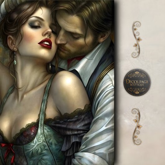 ビクトリアンラバーズ セダクティブエンブレイス デコパージュ 薄葉紙