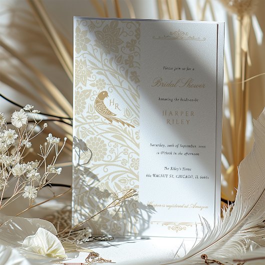 ビクトリアンラブバード ブライダルシャワー招待状 招待状