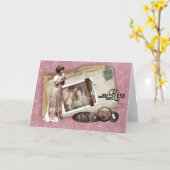 ビクトリアンロマンチックラブレター カード (黄色い花)