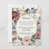 ビクトリアンロマンティックローズ フレンチエレガントレセプション 招待状 (正面)