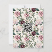 ビクトリアンロマンティックローズ フレンチエレガントレセプション 招待状 (裏面)