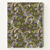 ビクトリアンヴィンテージアイビーつる植物フローリッシュスケッチブック付き ノートブック (裏面)