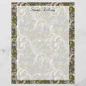 ビクトリアンヴィンテージアイビーつる植物フローリーズ紙 (裏面)