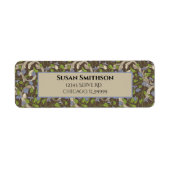 ビクトリアンヴィンテージアイビー結婚つる植物差出人住所 ラベル (正面)