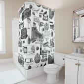 ビクトリアンヴィンテージアンティーク撮影カメラツール シャワーカーテン (インサイチュ)