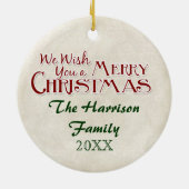 ビクトリアンヴィンテージエンジェルクリスマスツリーオーナメント セラミックオーナメント (裏面)