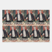 ビクトリアンヴィンテージカクテル文化 ラッピングペーパーシート (正面2)