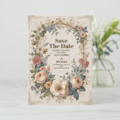 ビクトリアンヴィンテージガーデンフローラ結婚ズ セーブザデート (スタンド正面)