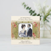 ビクトリアンヴィンテージスタイル招待状 招待状 (スタンド正面)