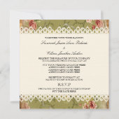 ビクトリアンヴィンテージスタイル招待状 招待状 (裏面)