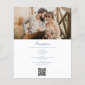 ビクトリアンヴィンテージフランスの写真QRコー結婚ド (裏面)