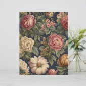 ビクトリアンヴィンテージフローラスクラップブック紙 (スタンド正面)