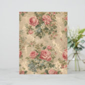 ビクトリアンヴィンテージフローラスクラップブック紙 (スタンド正面)