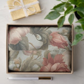 ビクトリアンヴィンテージフローラ切り離しティッシュペーパー 薄葉紙 (ギフト)