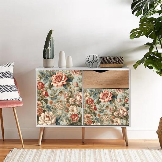 ビクトリアンヴィンテージフローラ切り離しティッシュペーパー 薄葉紙