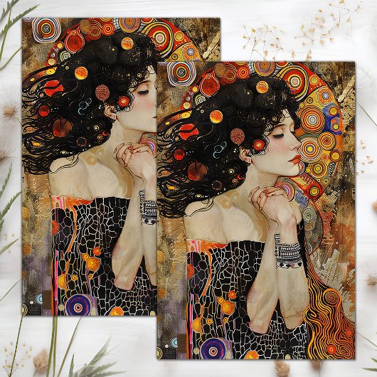 ビクトリアンヴィンテージレディの切り離し 薄葉紙