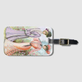 ビクトリアンヴィンテージレディースインガーデン荷物タグ ラゲッジタグ (正面横)