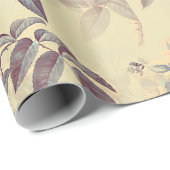 ビクトリアンヴィンテージ園の花柄  ラッピングペーパー (ロールコーナー)