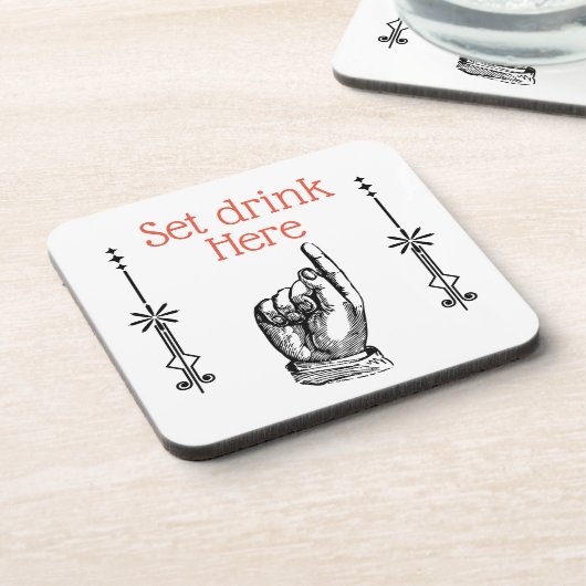 ビクトリアンヴィンテージ指し指し指コースター コースター (左側)