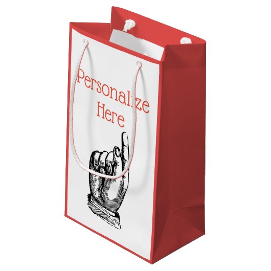 ビクトリアンヴィンテージ指指抱き枕 スモールペーパーバッグ (裏面アングル)