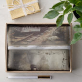 ビクトリアンヴィンテージ機関車デコペ 薄葉紙 (ギフト)