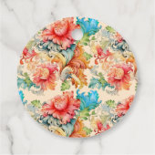 ビクトリアンヴィンテージ花結婚柄 フェイバータグ (裏面)