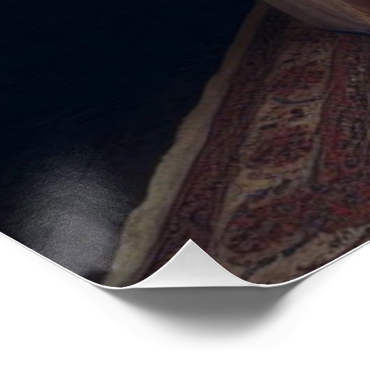 ビクトリアンヴィンテージ謎のエレガント女性 ポスター (コーナー)