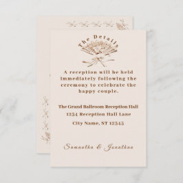 ビクトリアン伝統的結婚の エンクロージャーカード