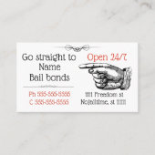 ビクトリアン保釈 名刺 (正面)