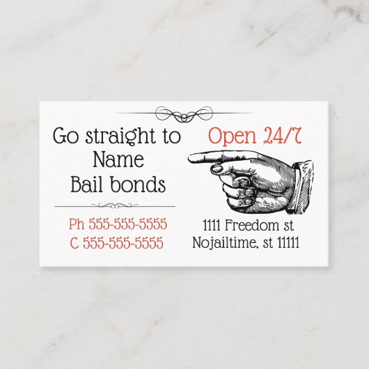 ビクトリアン保釈 名刺 (正面)