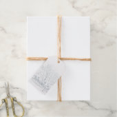 ビクトリアン冬のシーン – シルバー ギフトタグ (麻糸付属)