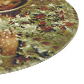 ビクトリアン冬の少女 ホリー ベリー 雪降り カッティングボード (角)