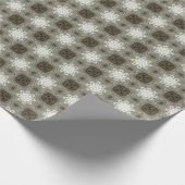 ビクトリアン十字型クリスマス:繊維デザイン ラッピングペーパー (角)