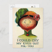 ビクトリアン号泣する玉ねぎのポストカード ポストカード (正面/裏面)