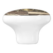 ビクトリアン壁紙フラワーノブ セラミックノブ (側面)