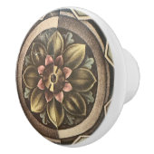 ビクトリアン壁紙フラワーノブ セラミックノブ (右)