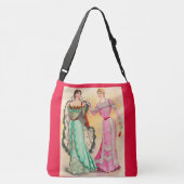 ビクトリアン夕べ衣服 クロスボディバッグ (裏面)