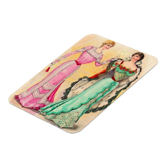 ビクトリアン夕べ衣服 マグネット (左側)