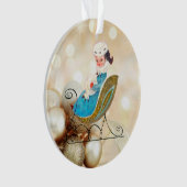 ビクトリアン女の子のファッションド群れ オーナメント (正面)