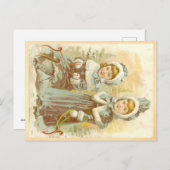 ビクトリアン女の子 ポストカード (正面/裏面)