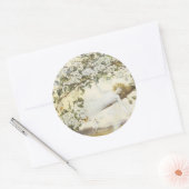 ビクトリアン妖精の国ステッカー – ベビー妖精 ラウンドシール (封筒)