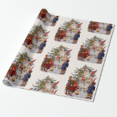 ビクトリアン子ども達への守護天使 ラッピングペーパー (アンロールド)