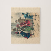 ビクトリアン子ドレス遊ヴィンテージアンティーク ジグソーパズル (縦)