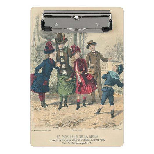 ビクトリアン子ドレス遊ヴィンテージアンティーク ミニクリップボード (正面)