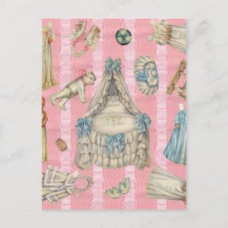 ビクトリアン子供部屋紙人形 ポストカード