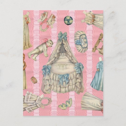 ビクトリアン子供部屋紙人形 ポストカード (正面)