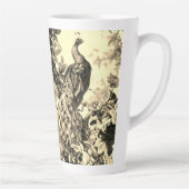 ビクトリアン孔雀フローラトイル模様金ゴールド板 カフェラテマグ (右)